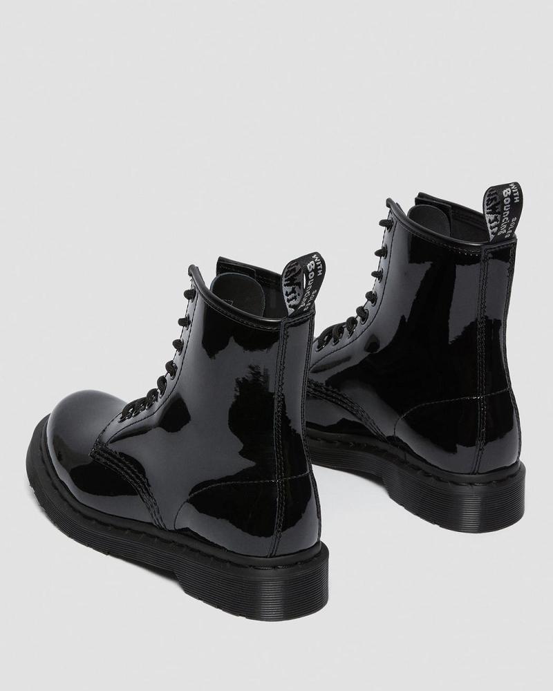 Dr Martens 1460 Mono Lak Leren Veterlaarzen Dames Zwart | NL 603ILH